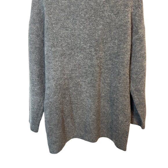 ZARA Small Gray Wool Blend High Neck Sweater - Picture 11 of 15
